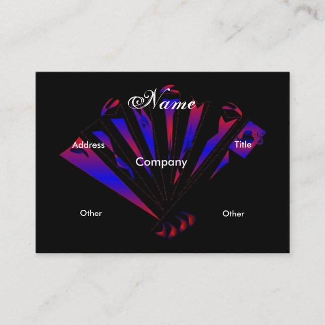 "Blue Fantasia Designer" Profile Card (Front)