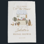 Blue Farmers Market Farm Fresh Bridal Shower Favou Medium Gift Bag<br><div class="desc">She is Fresh Off The Market! Elevate your next party with the authentic charm of an outing at your local Farmers Market. This collection features an adorable blue farmers market stand accented with market-fresh treasures. A party brimming with farm-fresh delights and the spirit of community.</div>