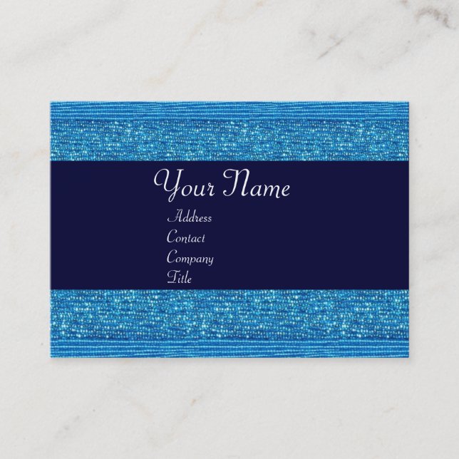 BLUE  FASHION BEADS BUSINESS CARD (Front)