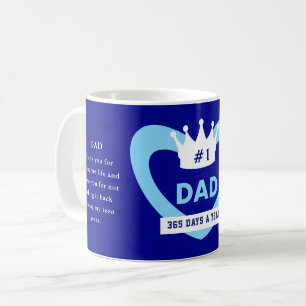 Blue Father’s Day Crowned Coffee Mug