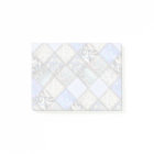 Blue Faux Patchwork Quilting Pattern