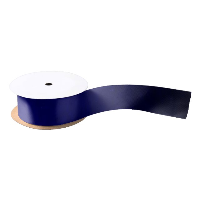 Blue Faux Silk Ribbon-Blue Christmas Design 1 Satin Ribbon (Spool)