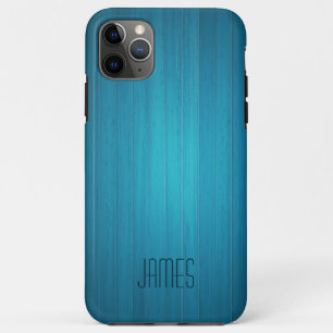 Blue Faux Wood Case-Mate iPhone Case