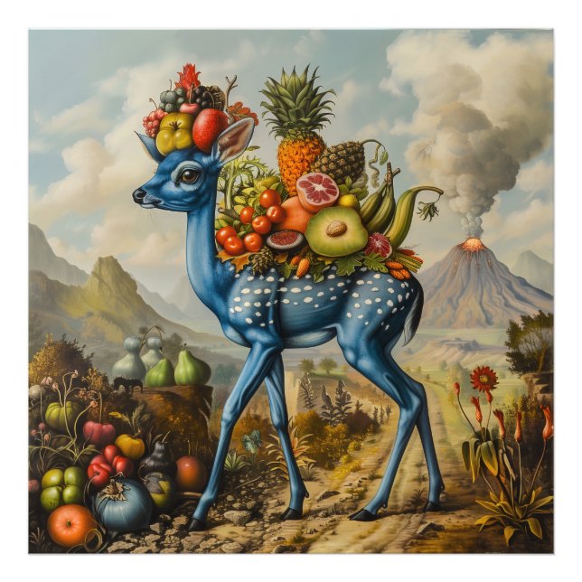 Blue Fawnicornucopia  Photo Print (Front)