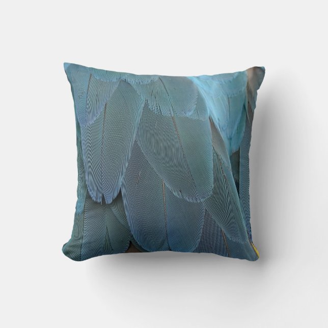 Blue Feather Cushion (Front)