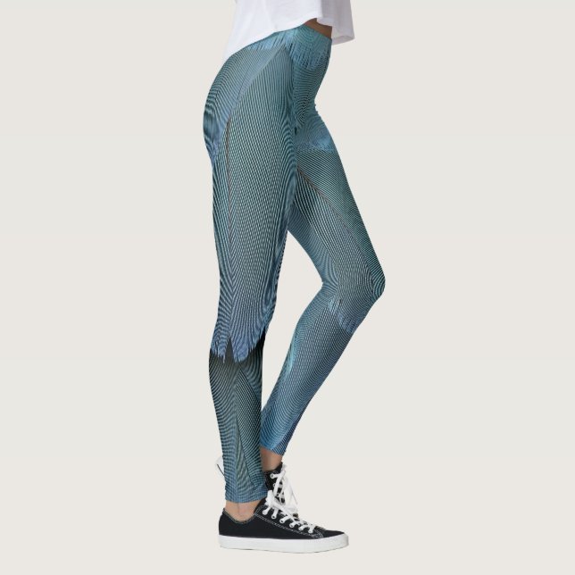 Blue Feather Leggings (Right)