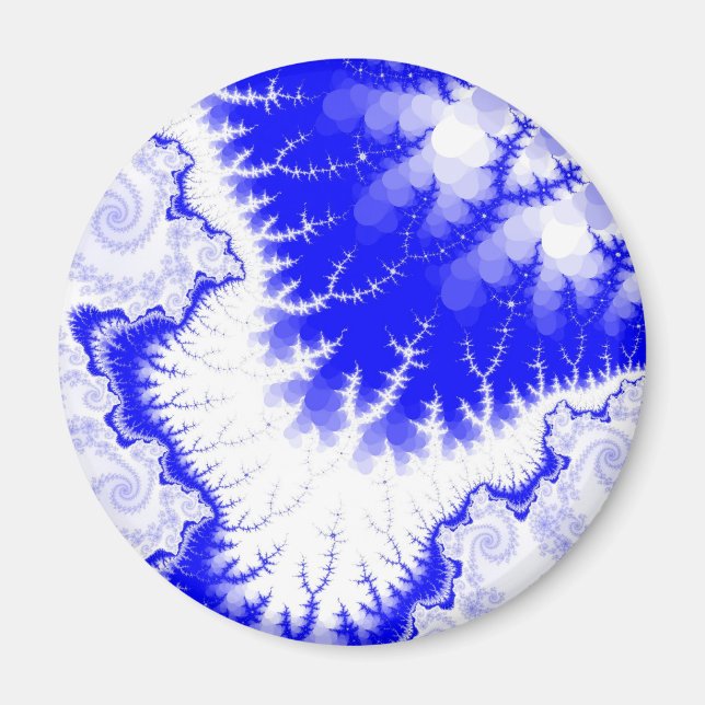 Blue Feathered Star Magnet (Front)