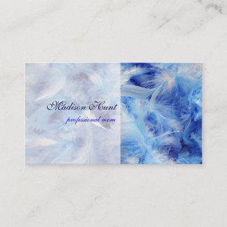Blue Feathers Profile Card