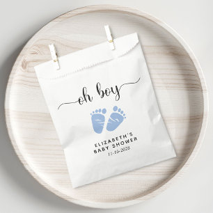 Blue Feet Baby Boy Shower Favour Bags