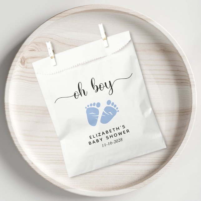 Blue Feet Baby Boy Shower Favour Bags (Creator Uploaded)