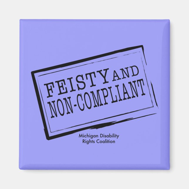 Blue Feisty Magnet (Front)