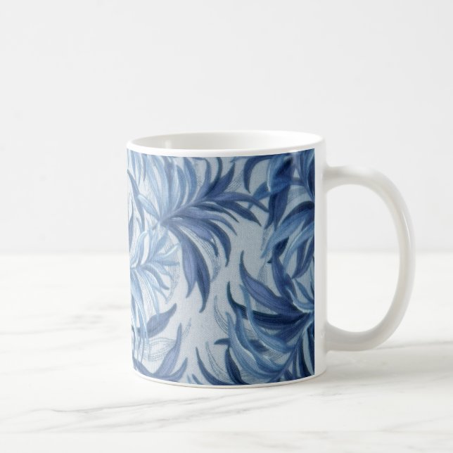 Blue Fern Coffee Mug (Right)