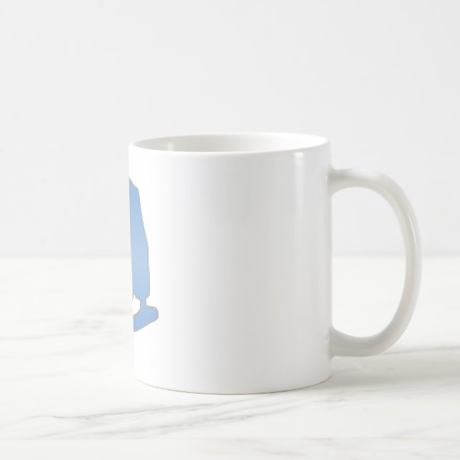 Blue Figure Skate Coffee Mug (Right)