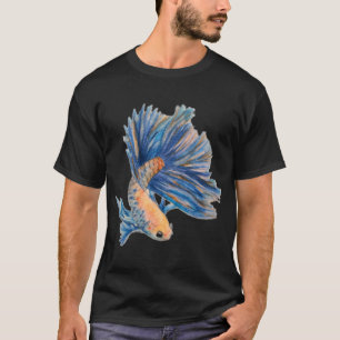 Blue Fin Betta Fish T-Shirt