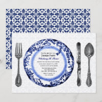 Blue Fine Dining Dinner Party