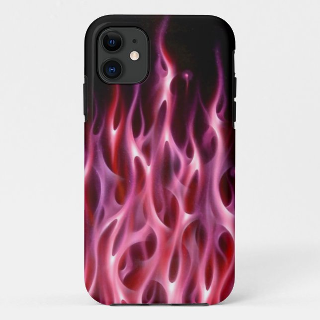 Blue Fire Flame design airbrush car custom cool ho Case-Mate iPhone Case (Back)