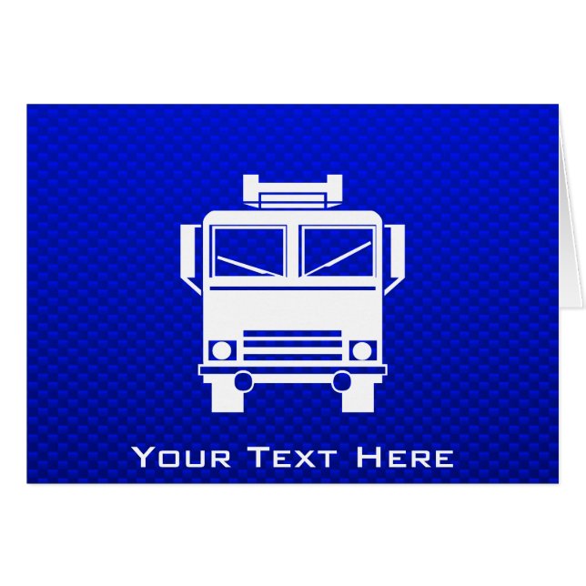 Blue Fire Truck (Front Horizontal)