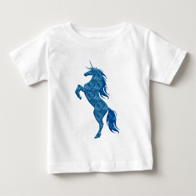 Blue Fire Unicorn Shirt (Front)