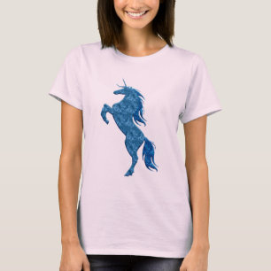 Blue Fire Unicorn Shirt