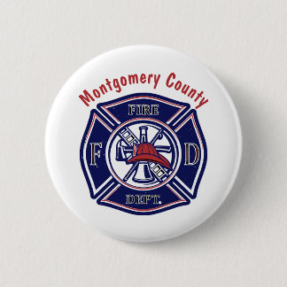 Blue Firefighter Badge Logo Personalised