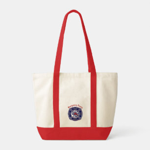 Blue Firefighter Badge Logo Personalised  Tote Bag