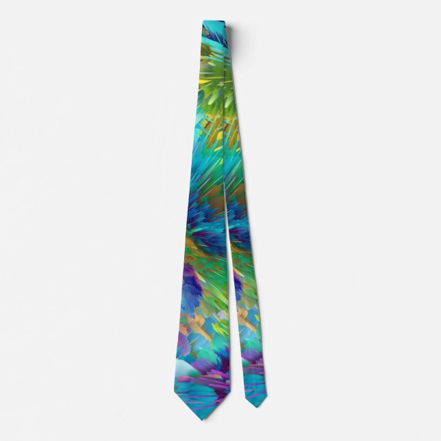 Blue fireworks tie (Front)