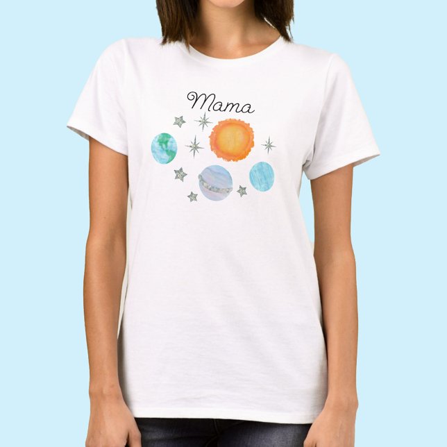 Blue First Trip Around The Sun Mama 1st birthday T-Shirt (Creator Uploaded)