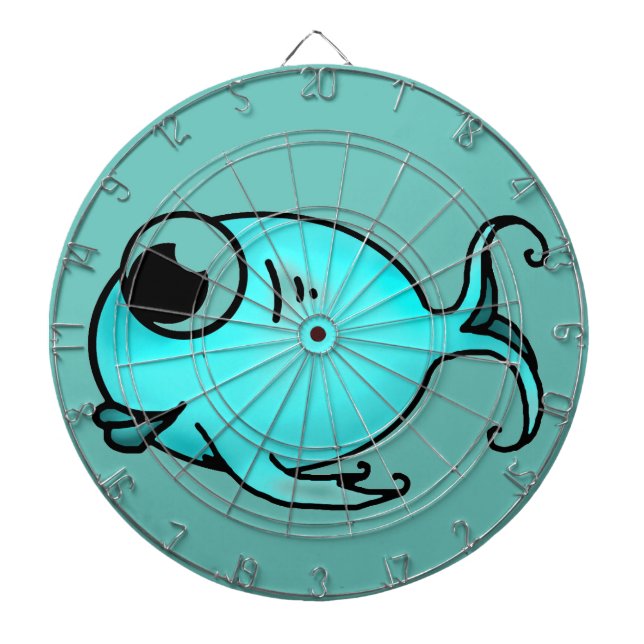 Blue Fish Dartboard (Front)