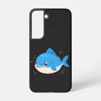 Blue Fish Drawing, Cartoon Style