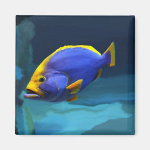 Blue fish magnet