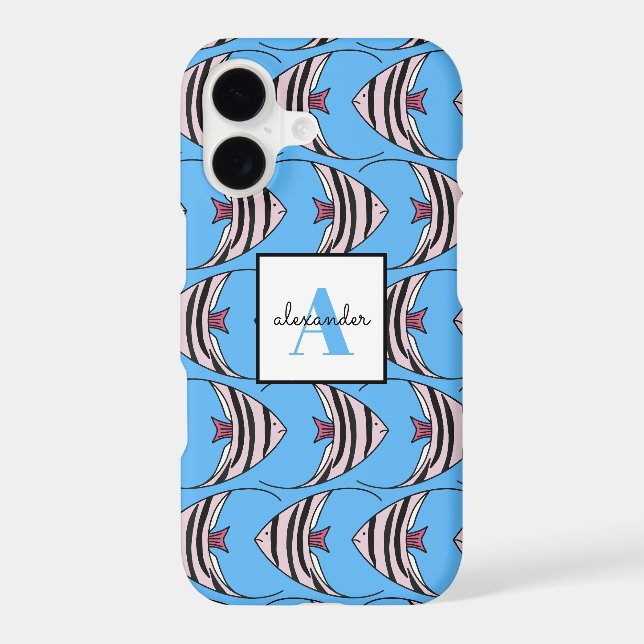 Blue Fish Monogram (Back)
