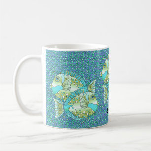 Blue Fish  mug