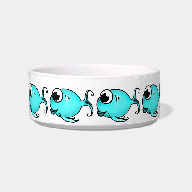 Blue Fish Pet Bowl (Right)