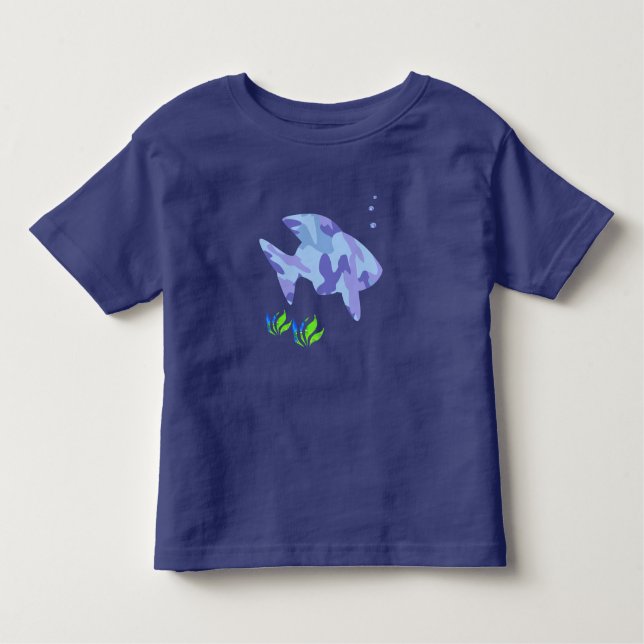 Blue Fish Toddler Shirt (Front)