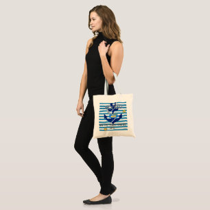 Blue Fisherman Aesthetic Humour for Pet Lovers Tote Bag