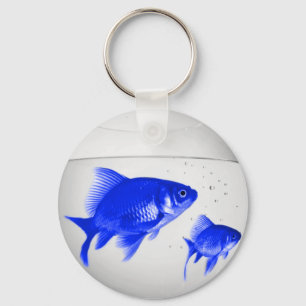 Blue Fishies Key Ring