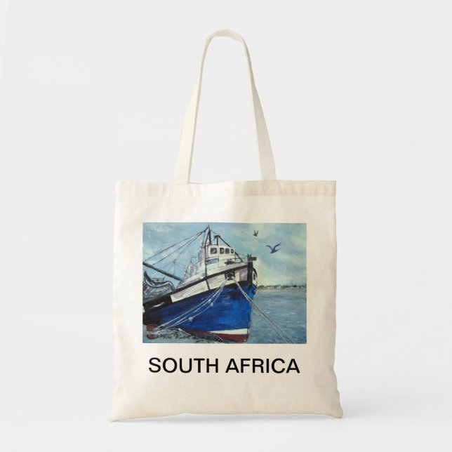 Blue Fishing Boat Bag (Front)