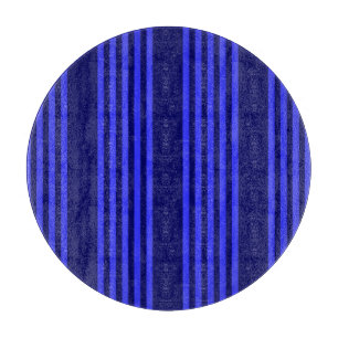 Blue five stripes pattern cutting board