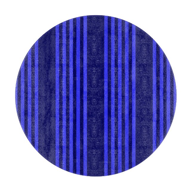 Blue five stripes pattern cutting board (Front)