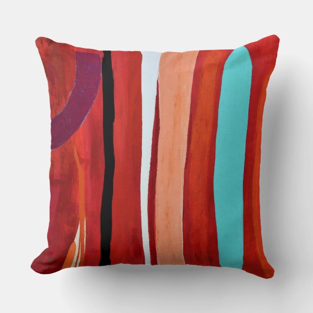 Blue Flame 20 x 20 Poly Throw Pillow (Front)