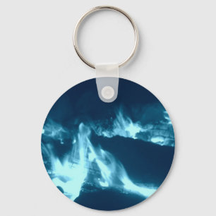Blue Flame Key Ring