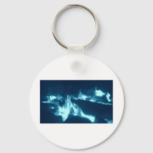 Blue Flame Key Ring