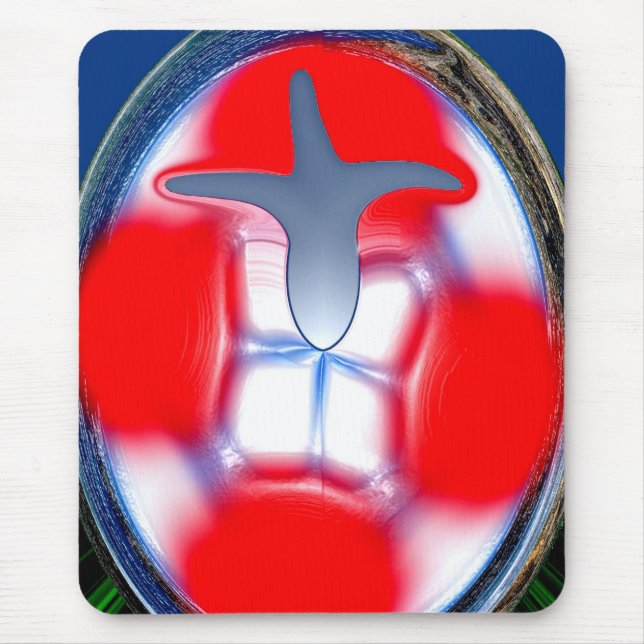 Blue flame mouse pad (Front)