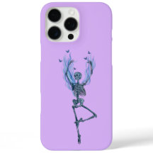 Blue Flames Ballerina Dancing Skeleton Design