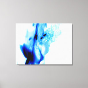 Blue flames canvas print