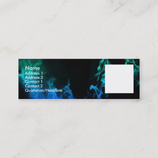 Blue Flames II Mini Business Card