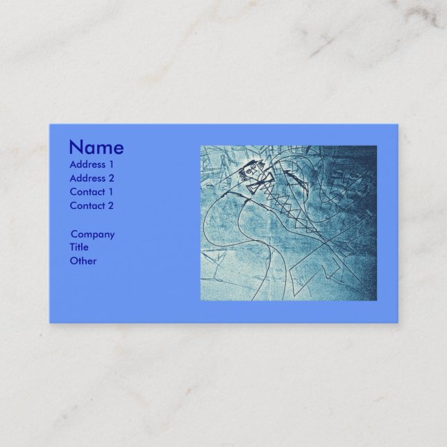 BLUE FLAP CHIEF BUSINESS CARD (Front)