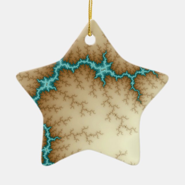 Blue Flash Christmas Ornament (Front)