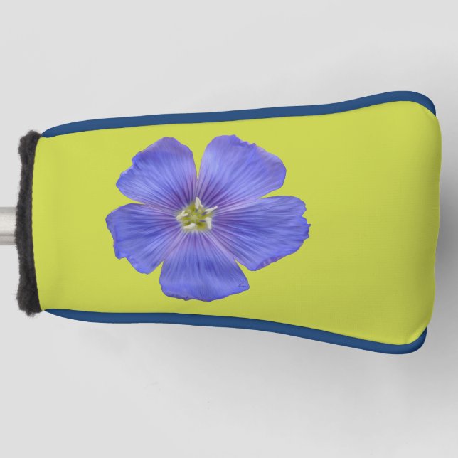 Blue Flax #1 Golf Head Cover (Front)