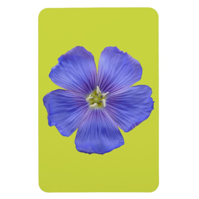 Blue Flax #1 Magnet (Vertical)